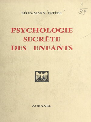 cover image of Psychologie secrète des enfants